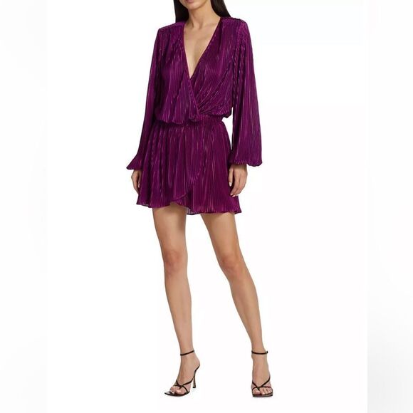 Ramy Brook Joanna Pleated Minidress size S NWT Small $545 - Picture 2 of 10